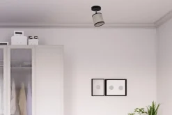 Flexibler Deckenstrahler blendarm Stoff E14 B:10 cm