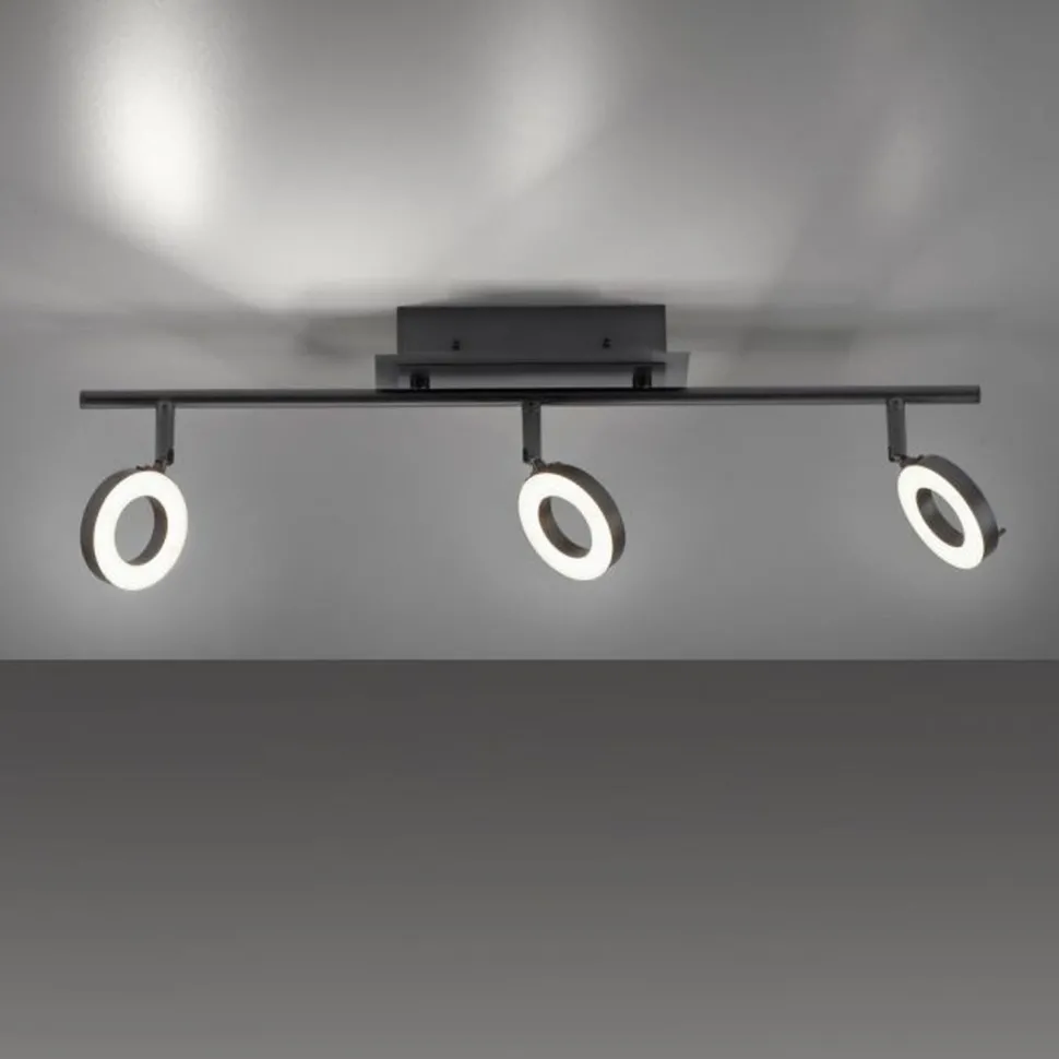 Flexibler LED Deckenspot Anthrazit IP44 67 cm blendarm