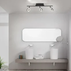 Flexibler LED Deckenspot Anthrazit IP44 67 cm blendarm