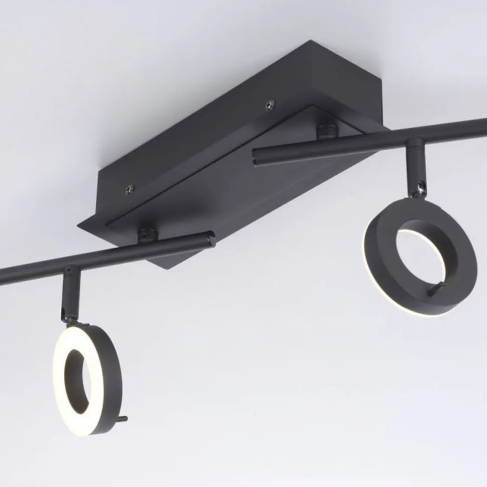 Flexibler LED Deckenstrahler Anthrazit IP44 94 cm 26 W