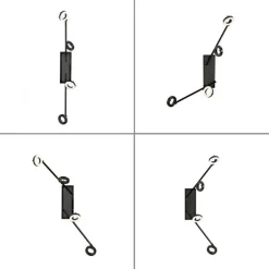 Flexibler LED Deckenstrahler Anthrazit IP44 94 cm 26 W