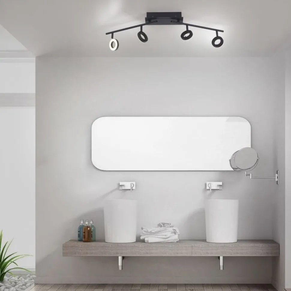 Flexibler LED Deckenstrahler Anthrazit IP44 94 cm 26 W