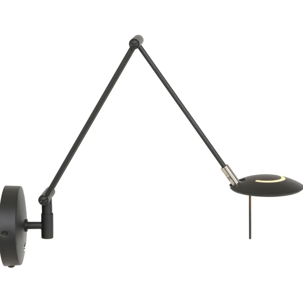 Flexibler LED Wandstrahler Schwarz dimmbar