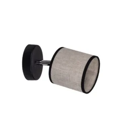 Flexibler Wandstrahler blendarm Stoff E14 H:16 cm klein
