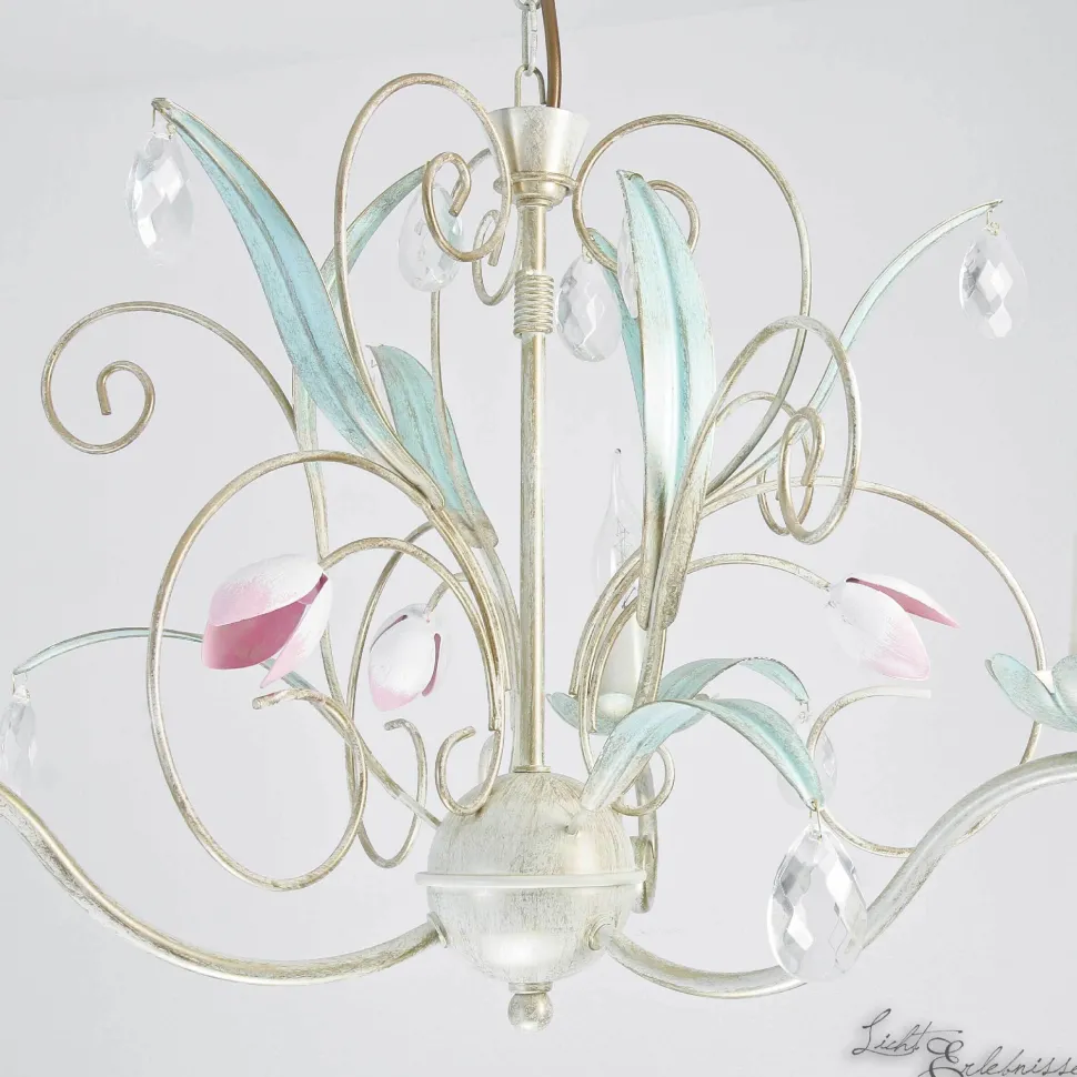 Florale Hängeleuchte Ø62cm 3-flmg