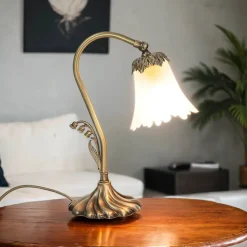 Florale Tischleuchte Tischlampe E14