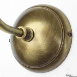 Florale Wandlampe Bronze Hell