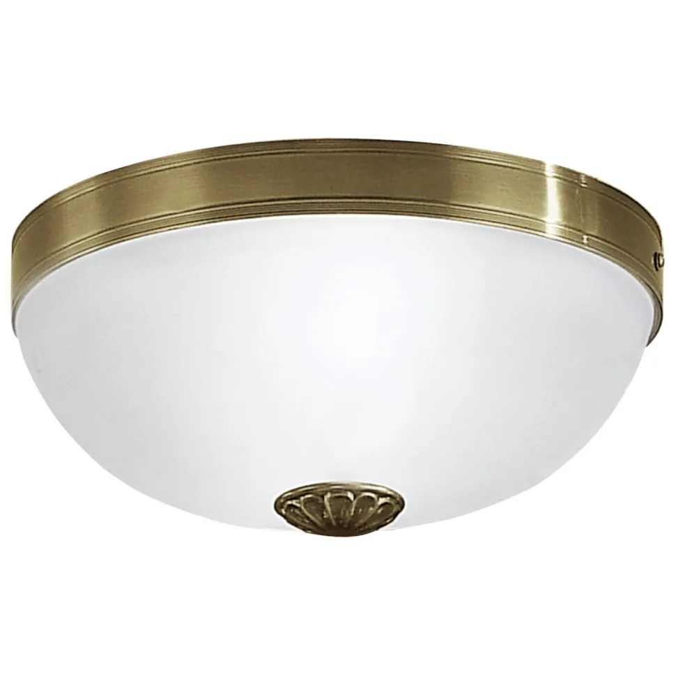 Formschöne Deckenleuchte Imperial Messing Ø31cm 2-Flmg