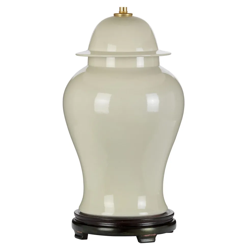 Fuß für Tischleuchte Keramik Creme Klassisch 54 cm E27