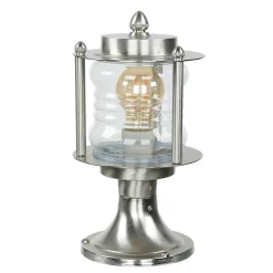 Garten Wegbeleuchtung in Nickel Echt-Messing H:29cm