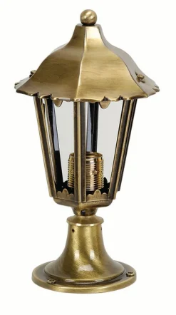 Gartenbeleuchtung Messing H:28cm dekorativ THASOS