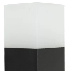 Gartenlampe Schwarz eckig 83cm E27 IP44