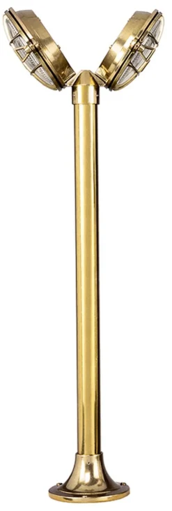 Gartenlampe SERIFOS Messing H:58cm Maritim außen