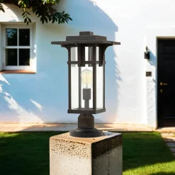 Gartenlampe Stehend in Bronze Vintage Design