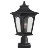 Gartenlampe Stehend Schwarz H:47cm Rustikal robust