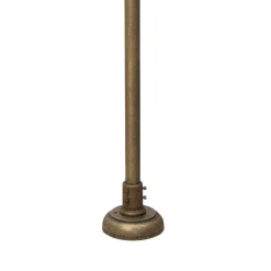 Gartenlaterne Messing Glas 148 cm in Bronze Antik IP44 E27