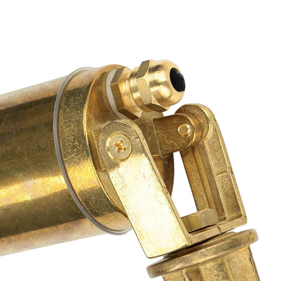 Gartenleuchte Erdspieß Echt-Messing IP64 verstellbar