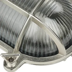 Gartenleuchte Messing H:62cm in Nickel Weg Terrasse