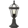 Gartenleuchte Schwarz Rustikal H:47,5cm Außenbereich