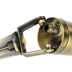 Gartenstrahler mit Erdspieß Messing massiv GU10 IP64