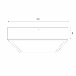 Gemütliche Deckenlampe Pinie Glas B:38,5 cm 4-flammig