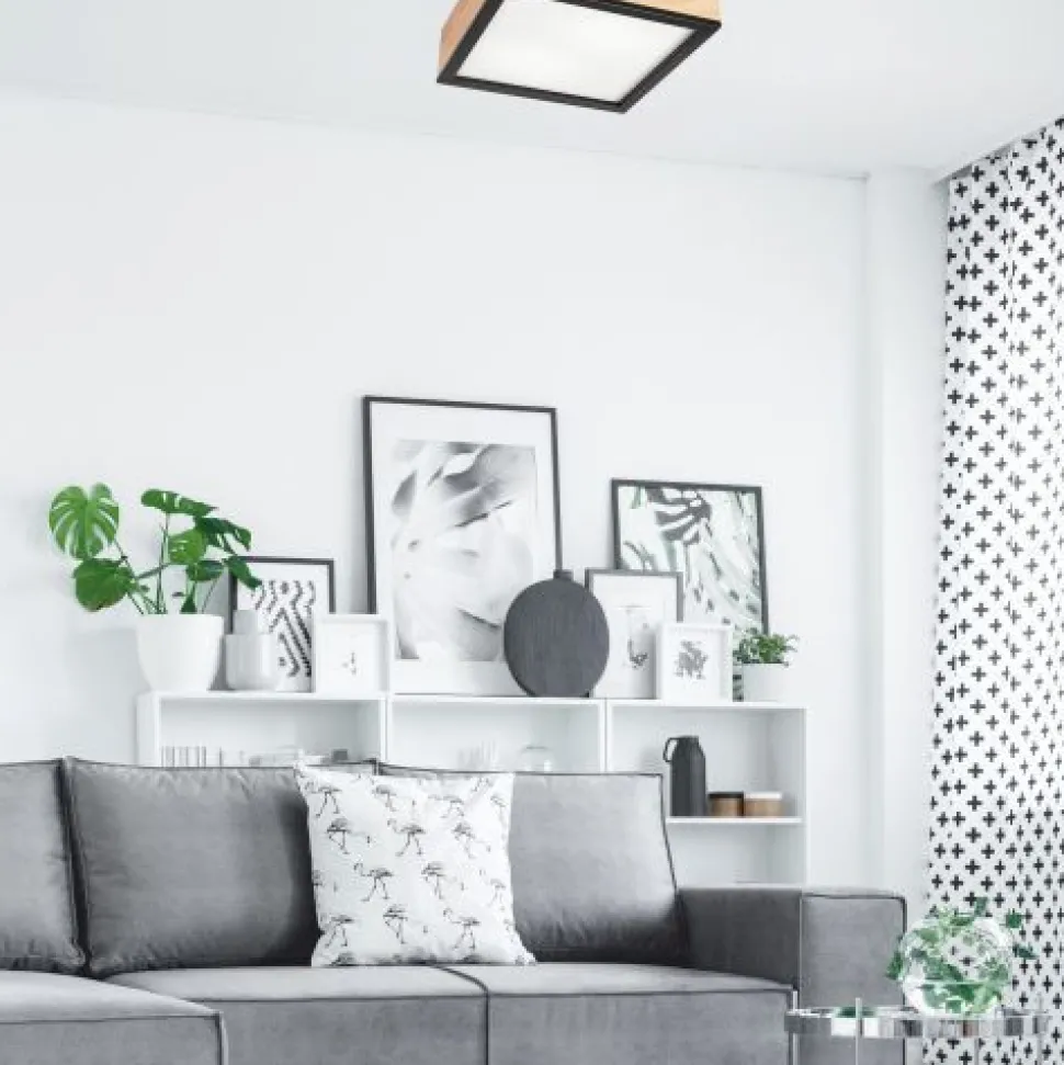 Gemütliche Deckenlampe Pinie Glas B:31 cm E27 2-flammig