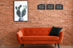 Gemütliche Hängelampe Stoff Graphit Muster E27 L:100 cm