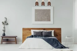 Gemütliche Hängeleuchte Rostbraun Metall Holz E27 66 cm