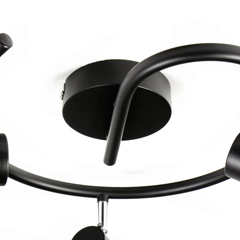 Geometrischer Spot Schwarz Metall Retro vielseitig MIA