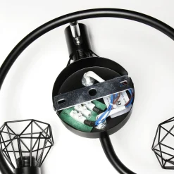 Geometrischer Spot Schwarz Metall Retro vielseitig MIA