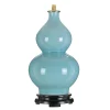 Gestell für Tischlampe Keramik E27 Hellblau 43 cm