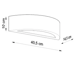 Gipslampe Weiß Bemalbar elegantes Licht E27 ORION