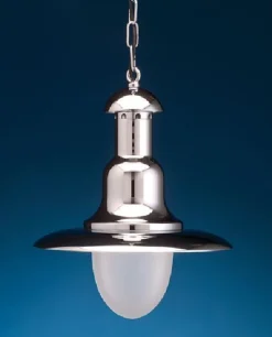 Glanzvolle Hängeleuchte VIAREGGIO Chrom Maritim