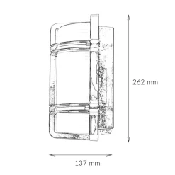 Glanzvolle Schiffslampe TOMASO Messing IP54