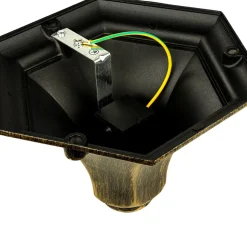 Gold Antike Wegeleuchte MILANO 1m hoch rustikal