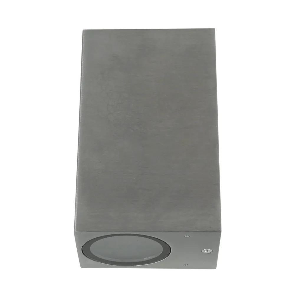 Graue Wandleuchte für außen Up & Down Spot AALBORG