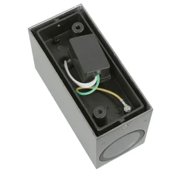 Graue Wandleuchte für außen Up & Down Spot AALBORG