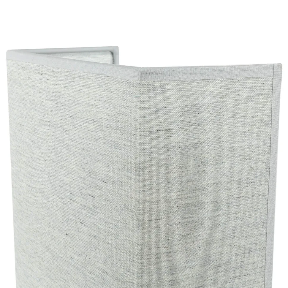 Graue Wandleuchte Stoff Schirm eckig Loft Design ALICE