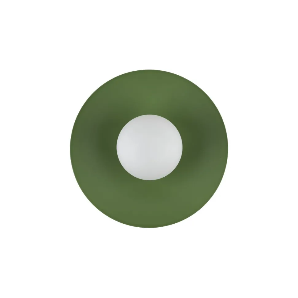 Grüne Wandlampe Glaskugel blendarm G9 B:28 cm wohnlich