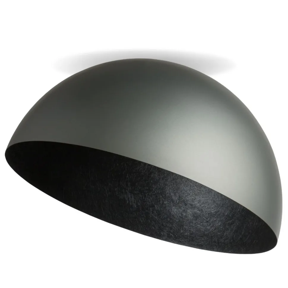 Große Deckenleuchte Loft Silber Metall E27 rund Ø70 cm