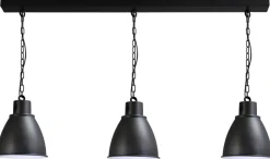 Große Hängelampe Schwarz Metall Made in EU Premium