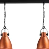 Große Hängelampe verstellbar in Kupfer Industrie