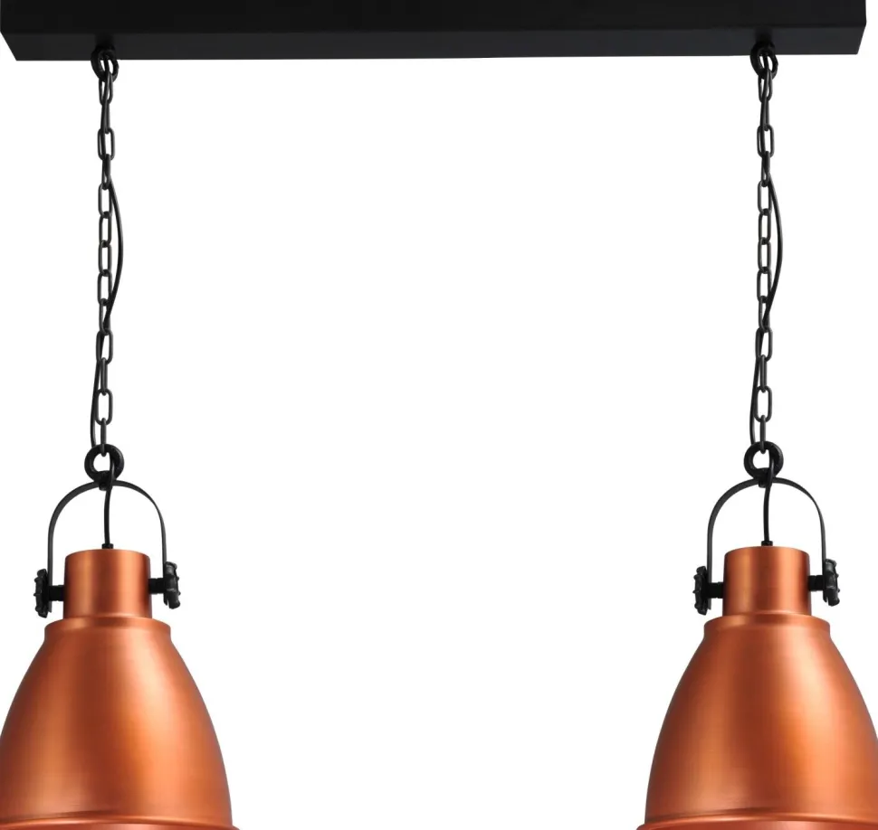 Große Hängelampe verstellbar in Kupfer Industrie