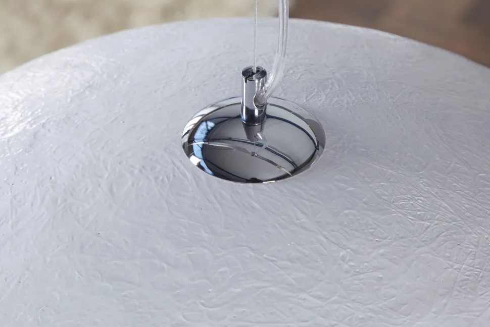 Große Hängeleuchte Ø70cm rund Modern Design Silber