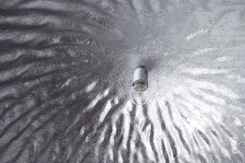 Große Hängeleuchte Ø70cm rund Modern Design Silber