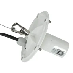 Große Hängeleuchte für Außen in Weiß Ø60cm