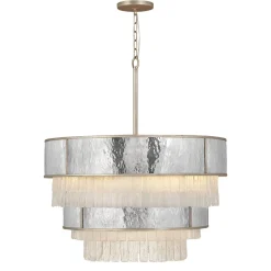 Große Hängeleuchte rund Ø 81,3 cm H: max. 409,4 cm 12x E14