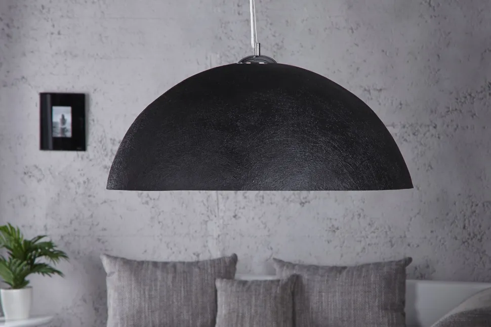 große Hängeleuchte rund Ø70cm Modern Design schwarz