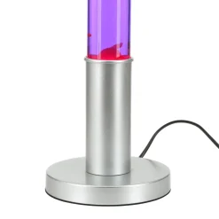 Große Lavalampe ALAN H:76cm Rot Wachs Lila Retro