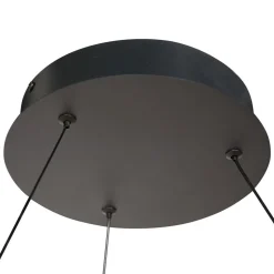 Große LED Pendelleuchte Schwarz Ø100 cm 80 W 2700 K